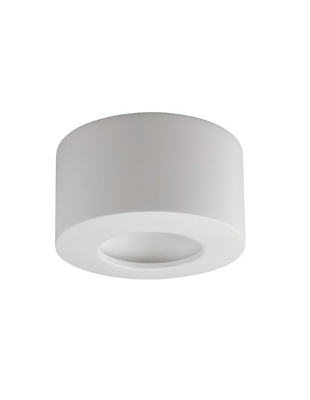 Plafonnier LED CABRERA 7W 3000K 540lm blanc ou sablé Ø107 mm