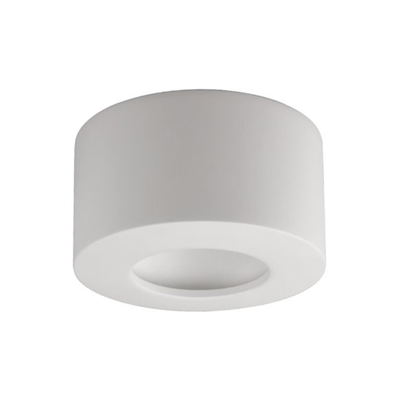 Plafonnier LED CABRERA 7W 3000K 540lm blanc ou sablé Ø107 mm