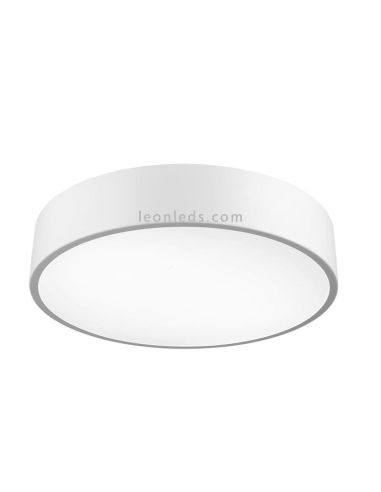 Lâmpada de teto redonda branca | plafon para teto interior | Plafon LED redondo Cumbuco | Leon Iluminação LED