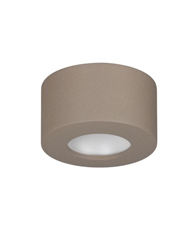 Plafonnier LED CABRERA 7W 3000K 540lm blanc ou sablé Ø107 mm
