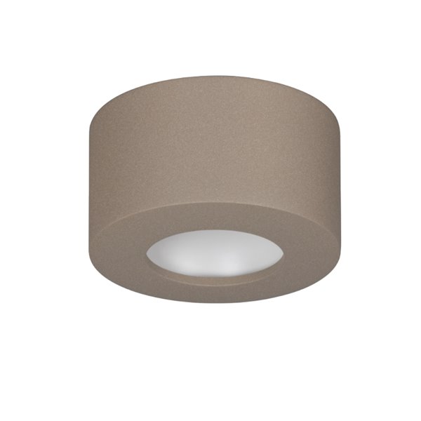 Plafón de superficie CABRERA LED 7W 3000K 540lm blanco o arenado Ø107 mm