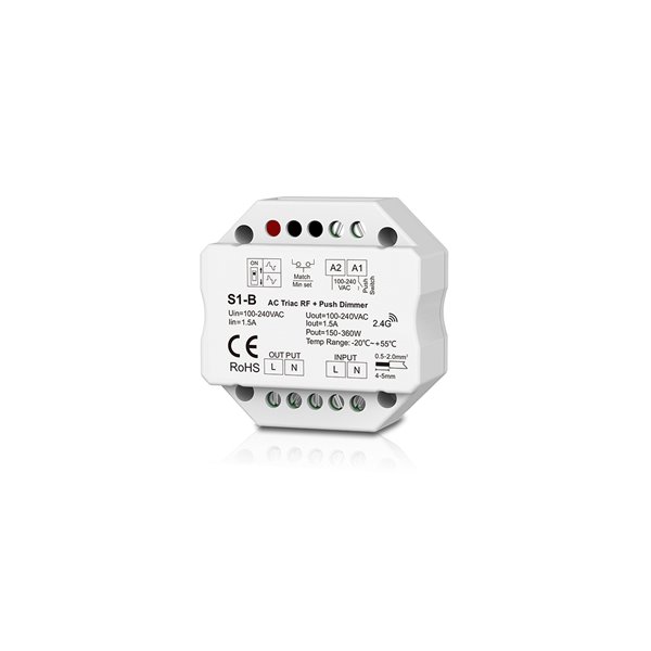 Treiber TRIAC-DALI S1-B Drucktaster + 2,4-GHz-HF-Controller für TRIAC-Regelung