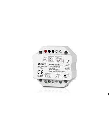 Controlador DRIVERS TRIAC-DALI S1-B(WT) WiFi + RF 2,4GHz + pulsador para regulación TRIAC