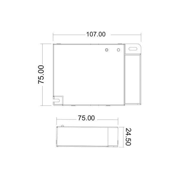 Drivers Triac-Dali V1-T RF 2.4GHz + 0/1-10V + botão de pressão para dimerização de LED