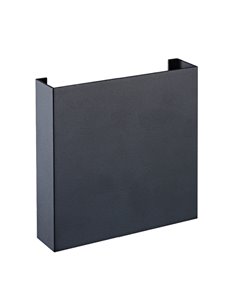 Aplique exterior HUEZ LED IP65 5W 3000K 400lm negro, blanco o corten 125x125 mm