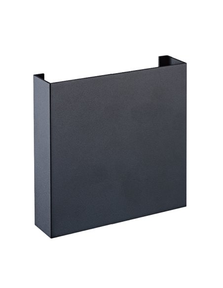 Aplique exterior HUEZ LED IP65 5W 3000K 400lm negro, blanco o corten 125x125 mm