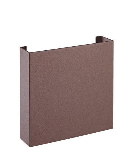 Aplique exterior HUEZ LED IP65 5W 3000K 400lm negro, blanco o corten 125x125 mm