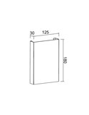 Aplique exterior LED luz arriba y abajo HUEZ IP65 5+5W 3000K 800lm negro, blanco o corten 180x125 mm