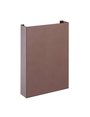 HUEZ LED-Außenwandleuchte, nach oben und unten gerichtet, IP65, 5+5 W, 3000 K, 800 lm, schwarz, weiß oder corten, 180 x 125 mm