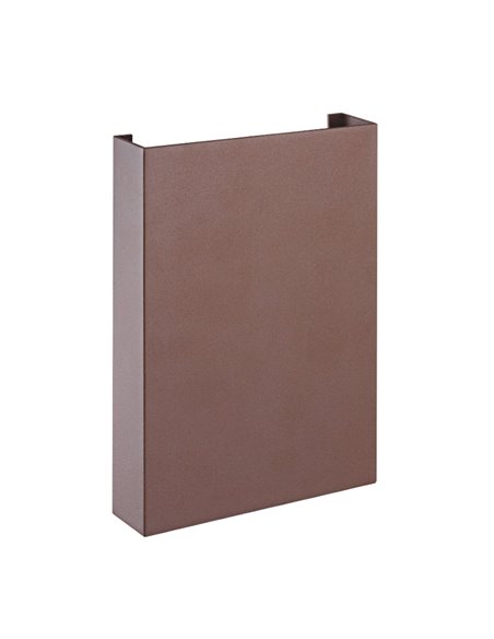 Aplique exterior LED luz arriba y abajo HUEZ IP65 5+5W 3000K 800lm negro, blanco o corten 180x125 mm