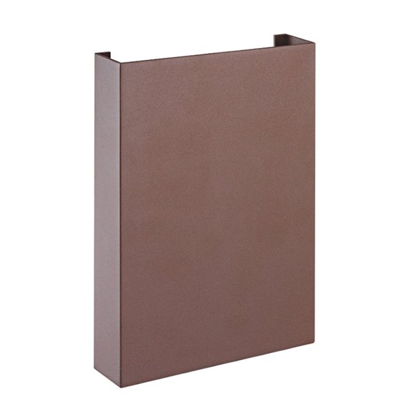 Aplique exterior LED luz arriba y abajo HUEZ IP65 5+5W 3000K 800lm negro, blanco o corten 180x125 mm