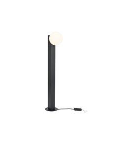 Baliza exterior INTERLAKEN IP65 negra para bombilla G9 LED (No Incl.) 600x100 mm