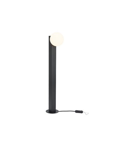INTERLAKEN IP65 schwarze Außenmarkierungsleuchte für G9-LED-Lampe (nicht im Lieferumfang enthalten) 600 x 100 mm