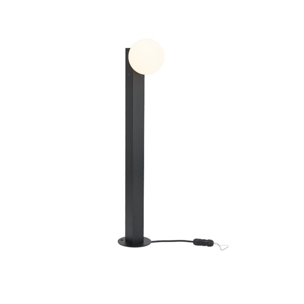 INTERLAKEN IP65 schwarze Außenmarkierungsleuchte für G9-LED-Lampe (nicht im Lieferumfang enthalten) 600 x 100 mm
