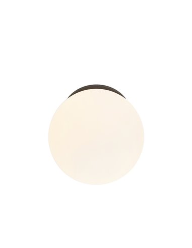 INTERLAKEN IP54 schwarze Außendeckenleuchte für G9-LED-Leuchtmittel (nicht im Lieferumfang enthalten) Ø120 mm