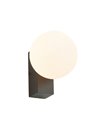 Aplique exterior INTERLAKEN IP65 negro para bombilla G9 LED (No Incl.) Ø100 mm