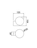 INTERLAKEN IP54 schwarze Außenwandhalterung für G9-LED-Lampe (nicht im Lieferumfang enthalten) Ø100 mm oder Ø150 mm