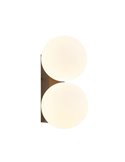 Luminária de parede externa INTERLAKEN IP54 preta para 2 lâmpadas LED G9 (não incluídas) 205x125 mm