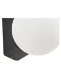 Luminária de parede externa INTERLAKEN IP54 preta para 2 lâmpadas LED G9 (não incluídas) 205x125 mm