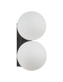 Aplique exterior INTERLAKEN IP54 negro para 2 bombillas G9 LED (No Incl.) 205x125 mm