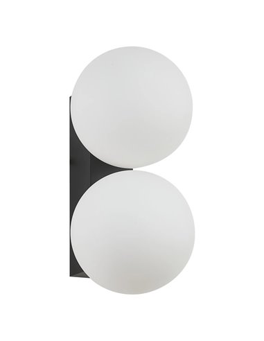 INTERLAKEN IP54 schwarze Außenwandleuchte für 2 G9 LED-Leuchtmittel (nicht im Lieferumfang enthalten) 205 x 125 mm