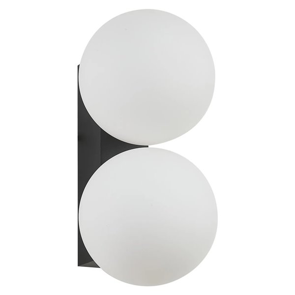 Aplique exterior INTERLAKEN IP54 negro para 2 bombillas G9 LED (No Incl.) 205x125 mm