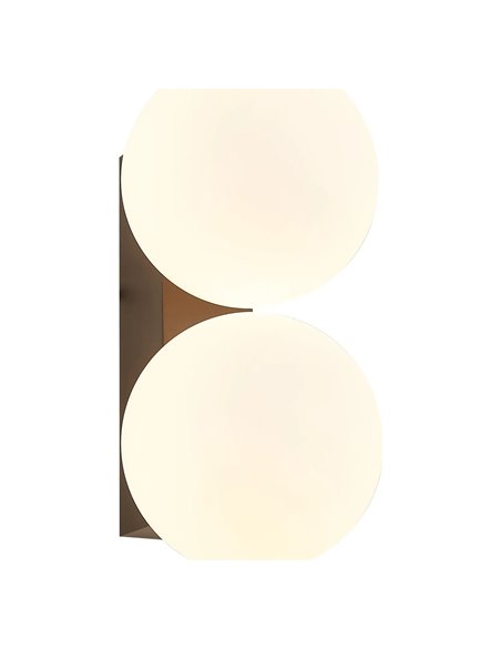 Aplique exterior INTERLAKEN IP54 negro para 2 bombillas G9 LED (No Incl.) 205x125 mm