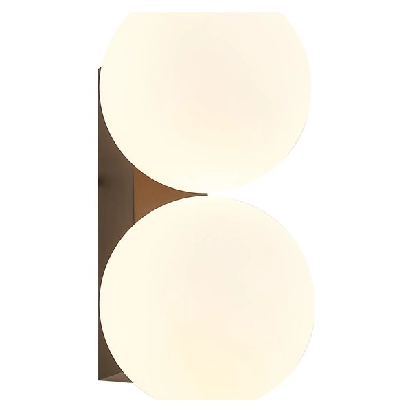 Applique murale extérieure INTERLAKEN IP54 noire pour 2 ampoules LED G9 (non incluses) 205 x 125 mm