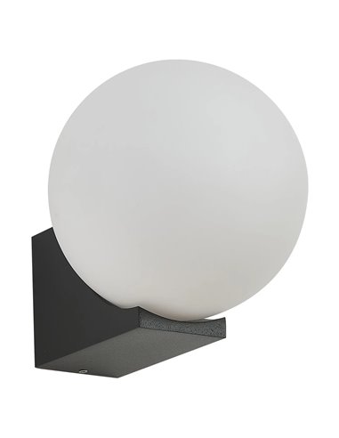 Aplique exterior INTERLAKEN IP54 negro para bombilla G9 LED (No Incl.) Ø100/150mm