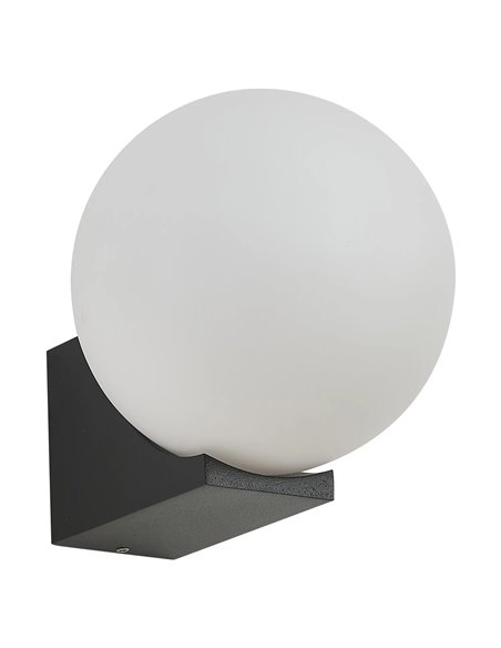 Außenwandleuchte INTERLAKEN IP54, schwarz, für G9-LED-Leuchtmittel (nicht im Lieferumfang enthalten), Ø 100/150 mm