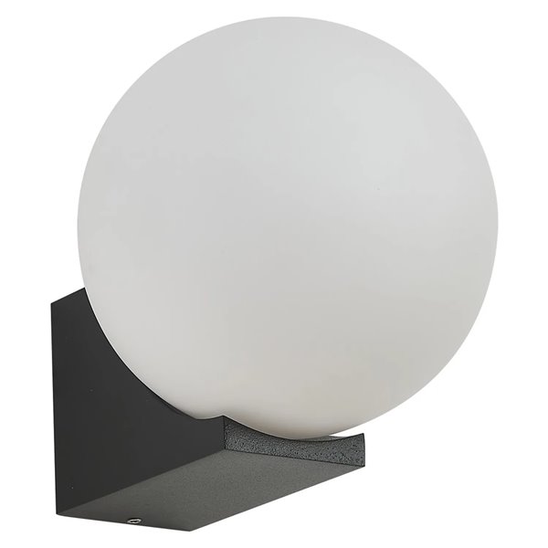 Außenwandleuchte INTERLAKEN IP54, schwarz, für G9-LED-Leuchtmittel (nicht im Lieferumfang enthalten), Ø 100/150 mm