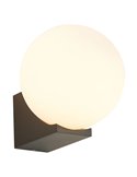 Außenwandleuchte INTERLAKEN IP54, schwarz, für G9-LED-Leuchtmittel (nicht im Lieferumfang enthalten), Ø 100/150 mm