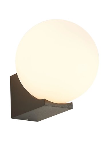 Applique d'extérieur INTERLAKEN IP54 noire pour ampoule LED G9 (non fournie) Ø 100/150 mm