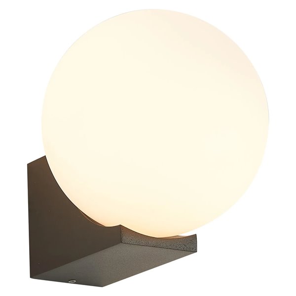 Applique d'extérieur INTERLAKEN IP54 noire pour ampoule LED G9 (non fournie) Ø 100/150 mm