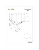 Aplique exterior INTERLAKEN IP54 negro para bombilla G9 LED (No Incl.) Ø100/150mm