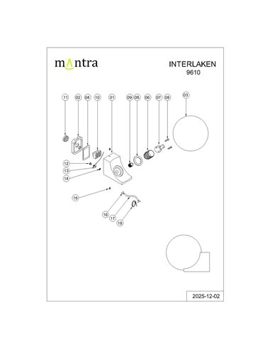 Außenwandleuchte INTERLAKEN IP54, schwarz, für G9-LED-Leuchtmittel (nicht im Lieferumfang enthalten), Ø 100/150 mm