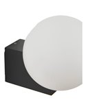 Außenwandleuchte INTERLAKEN IP54, schwarz, für G9-LED-Leuchtmittel (nicht im Lieferumfang enthalten), Ø 100/150 mm