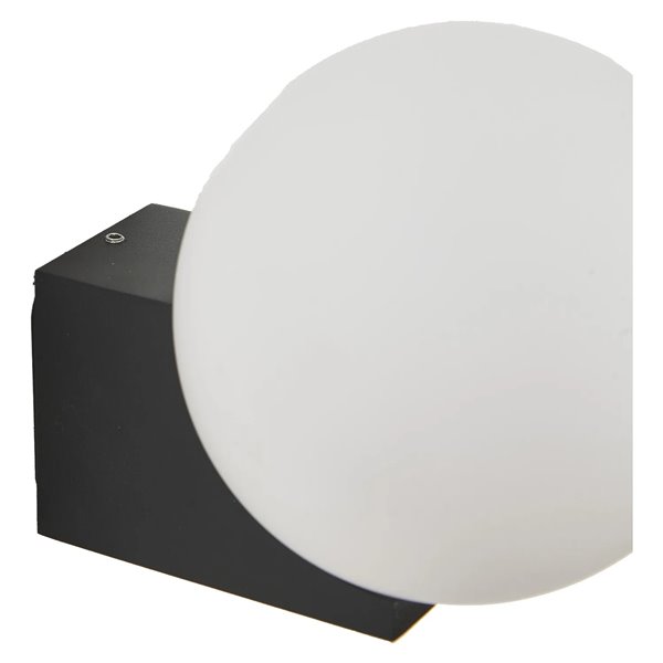 Außenwandleuchte INTERLAKEN IP54, schwarz, für G9-LED-Leuchtmittel (nicht im Lieferumfang enthalten), Ø 100/150 mm