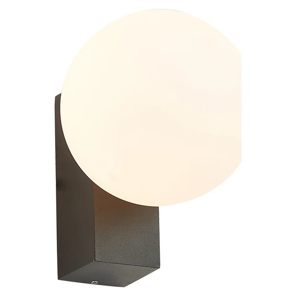 INTERLAKEN IP65 schwarze Außenwandhalterung für G9-LED-Lampe (nicht im Lieferumfang enthalten) Ø100 mm