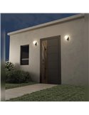 INTERLAKEN IP65 schwarze Außenwandhalterung für G9-LED-Lampe (nicht im Lieferumfang enthalten) Ø100 mm