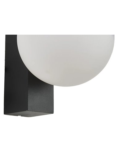 Aplique exterior INTERLAKEN IP65 negro para bombilla G9 LED (No Incl.) Ø100 mm
