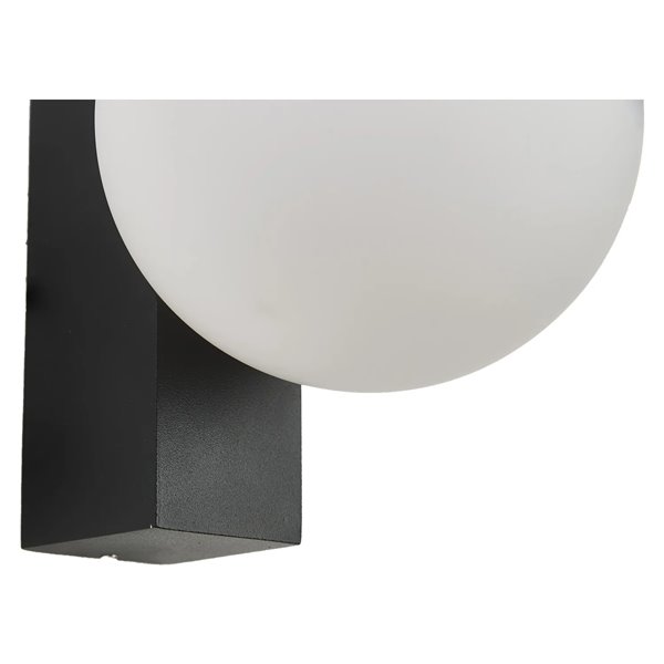 Aplique exterior INTERLAKEN IP65 negro para bombilla G9 LED (No Incl.) Ø100 mm