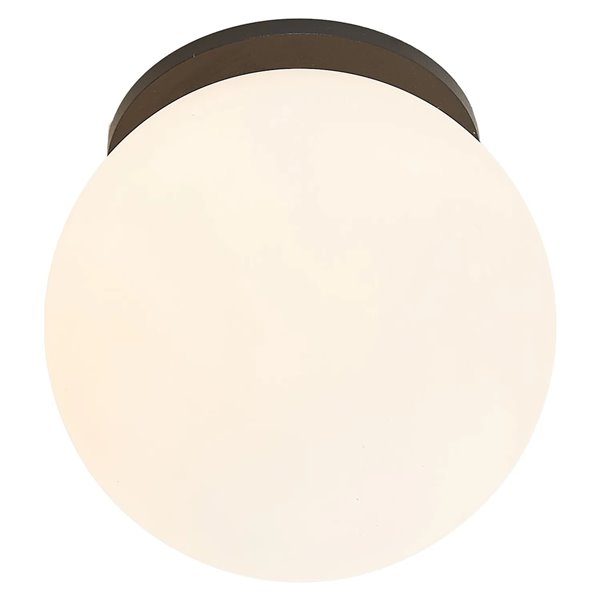 Luminária de teto externa INTERLAKEN IP54 preta para lâmpada LED G9 (não incluída) Ø120 mm