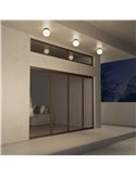 Plafonnier extérieur noir INTERLAKEN IP54 pour ampoule LED G9 (non fournie) Ø120 mm