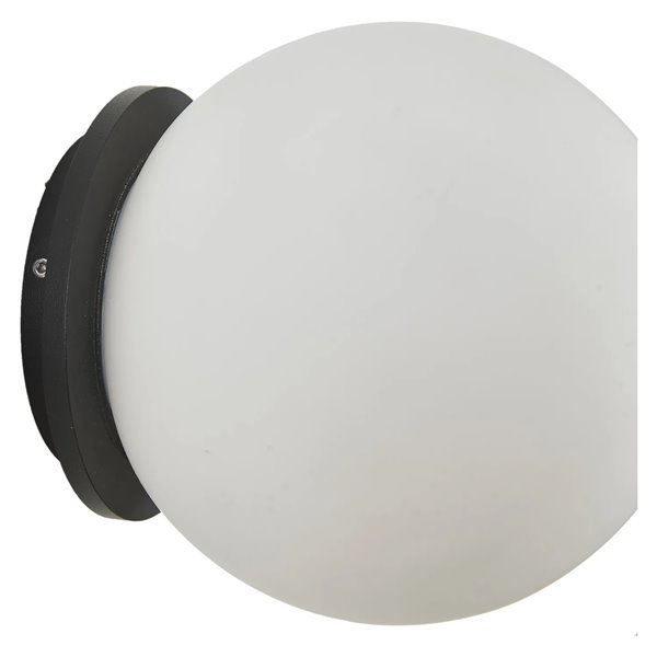 INTERLAKEN IP54 schwarze Außendeckenleuchte für G9-LED-Leuchtmittel (nicht im Lieferumfang enthalten) Ø120 mm