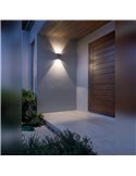 Applique d'extérieur LED haut/bas HUEZ IP65 5+5W 3000K 800lm
