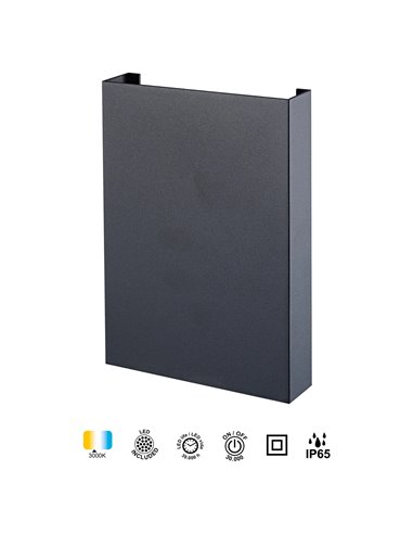 HUEZ LED-Außenwandleuchte, nach oben und unten gerichtet, IP65, 5+5 W, 3000 K, 800 lm
