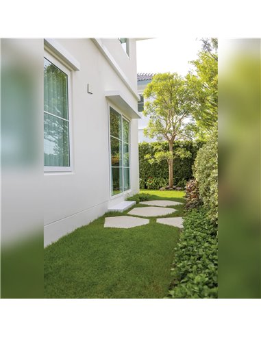 Aplique exterior HUEZ LED IP65 5W 3000K 400lm negro, blanco o corten 125x125 mm