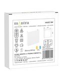 Luminária de parede exterior HUEZ LED IP65 5 W 3000 K 400 lm, em preto, branco ou aço corten, 125 x 125 mm