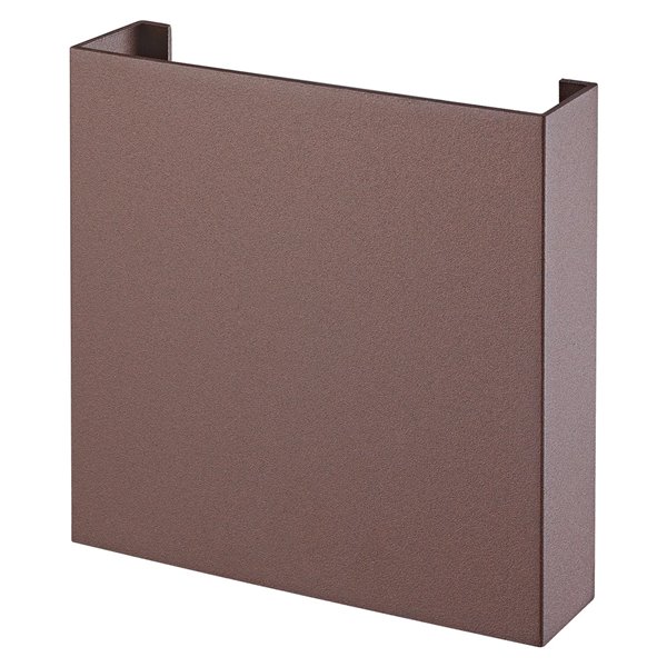 Luminária de parede exterior HUEZ LED IP65 5 W 3000 K 400 lm, em preto, branco ou aço corten, 125 x 125 mm